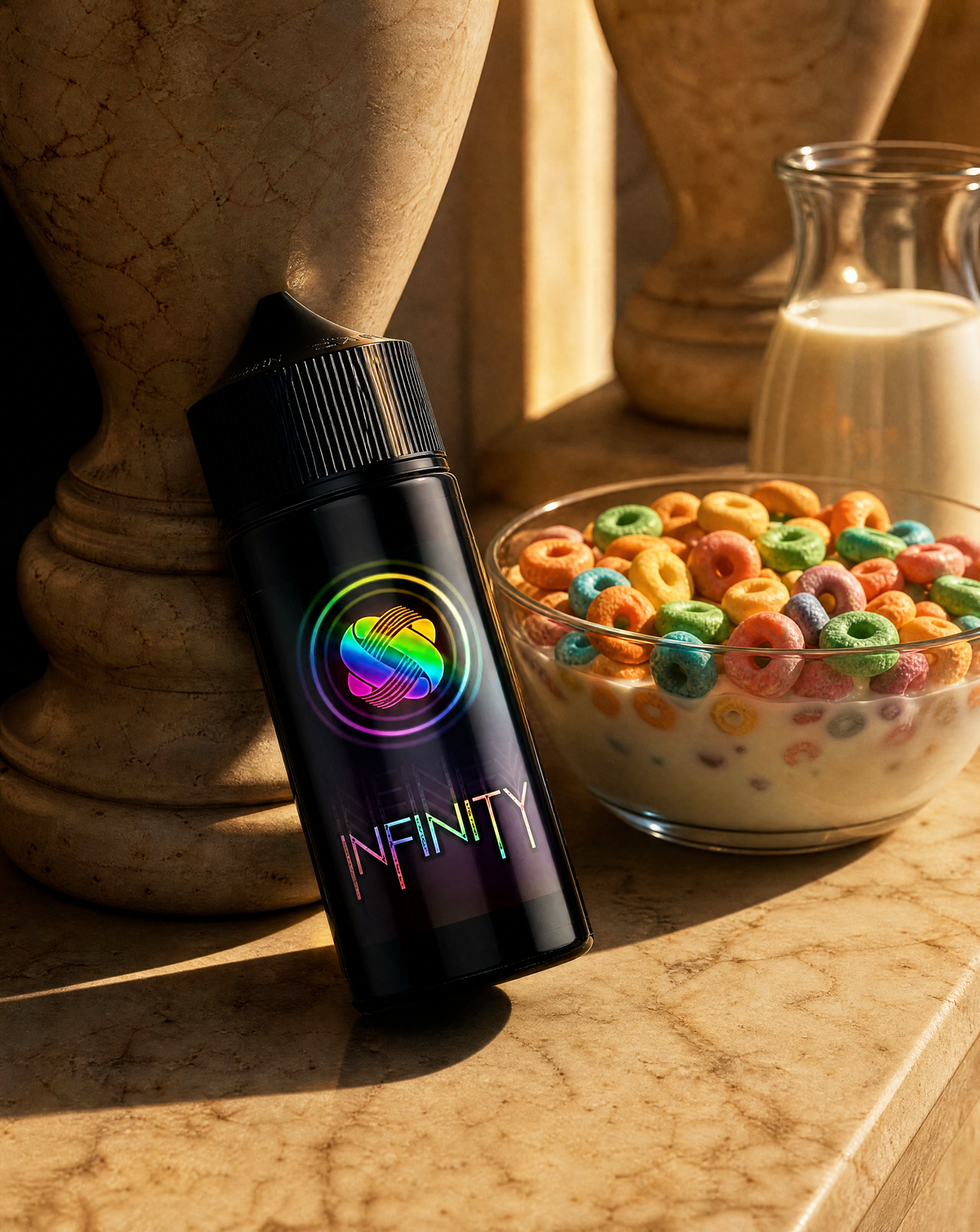 INFINITY Fruit-Loops Milch Aroma von HEADSHOT, Anwendung und Stimmungsbild